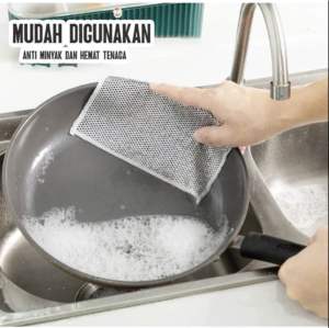 BT88 Lap Dapur Pembersih Noda Lap Handuk Kawat Pencuci Piring Pembersih dapur Serbaguna /Kain Lap Dapur Kawat Cuci Piring Kawat Bentuk Petak Halus Untuk Membersih Panci Dan Piring kain cuci Piring Kawat Super Murah