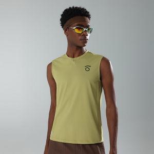 macondo | Mens Quick-Dry Cooling Breathable Sleeveless Henley Neck Athletic Tank Top