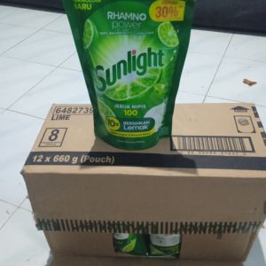 Sunlight jeruk nipis 660 gram 1 dus 12 pcs