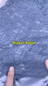 Kain Brukat Katun 1 Meter - Bahan Kebaya Brokat Katun Premium Brokat Brukat Katun Cotton
