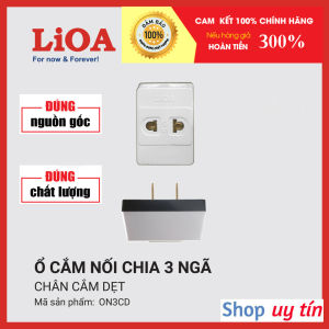 Ổ cắm nối chia 3 ngã LiOA chia 1 thành 3 - Phích cắm 1 ra 3 ON3NC4 ON3NC5 ON3NCD - LIOAVIETNAM