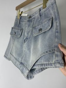 High Waist Straight Leg Denim Shorts Skirt Womens Summer Fashion Slimming Loose Fit Trendy Mini Skirt Jeans Short Pants