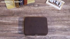 CONTACTS FAMILY | CONTACTS FAMILY 8/10/12 Slots Leather Watch Organizer Box Vintage Jewelry Storage Watch Case for Men Women Best Gift Box