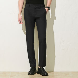 Slim Fitting Pure Color Mens Trousers