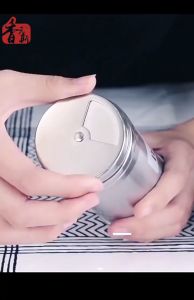 Wadah Bumbu Serbaguna Bahan Stainless Steel / Botol Besi Tusuk Gigi Lubang Anti Karat