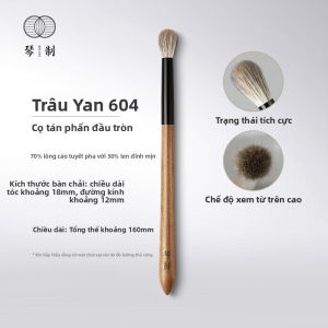 QINZHI | Cọ Tròn Đánh Phấn Mày và Bóng Mũi