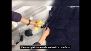 (Amazon Best Seller) IsALifestyle Portable 100V-240V AC/DC Car Charger Plug Two Way Home + Car Use Electric Air Pump Inflate Deflate For Inflatable Air Bed Mattress Sofa Swimming Play Pool Float Pam Pelampung Kolam Main Mandi