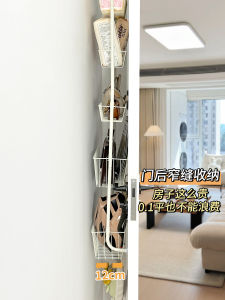 Thin Door Back Storage Rack Bedroom Room Narrow Gap Wall Hanging Multi-layer Doll Bag Tissue Paper Miscellaneous Goods Hanger