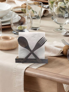 Modern Simple Iron Art Wood Mounted Tabletop Vertical Tissue Holder Restaurant Bar Tea House Kitchen Paper Towel Rack Stand