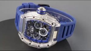 Jam Tangan Pria Strap Karet Rubber Tanggal Aktif Model Sport Transparan Terbaru Kekinian