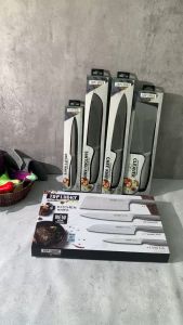 🔥 Lucky 4 pcs Stainless Steel Kitchen Knife Set 🔥Germany Design🔥 Diamond Texture Non-Stick Tech