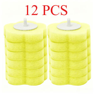 Disposable Toilet Cleaning Brush Replacement Heads No Touch Cleaner Kit Sponge Cleaning Wand Refills for Home WC Accessories