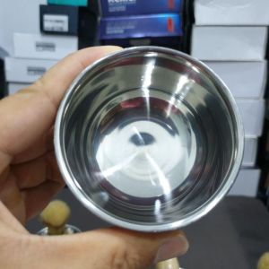 Chén Inox 304 Đựng Kem Chổi Quét Kem Cạo Râu Loại Mềm. Bộ Dụng Cụ Chăm Sóc Râu. (Ảnh thật)
