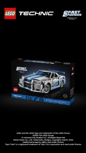 [BrickMonster] Lego 42210 Technic 2 Fast 2 Furious Nissan Skyline GT-R (R34) Car