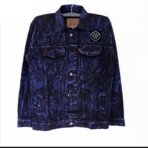 Jaket Jeans Denim Tebal Pria Snow Biru Nevy M~XXXL Jumbo Jacket Kancing Laki Laki Terbaru