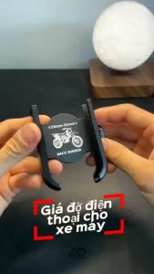 Kẹp Điện Thoại KIM LOẠI Gắn GƯƠNG CHIẾU HẬU Gắn Ghi Đông Dành Cho Xe Máy Đi Phượt Chạy Grab  Xem Map Đi Du Lịch (S500 MẪU MỚI)
