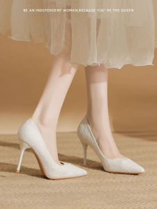 รองเท้าส้นสูงสีขาว แฟชั่นสำหรับผู้หญิง รองเท้าแต่งงาน รองเท้าแตะ ส้นแบน ดีไซน์นางฟ้า รองเท้าลำลอง ขนาดเล็ก รองเท้าส้นแบน สำหรับผู้หญิง