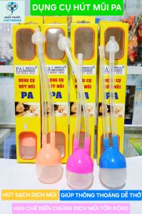 DỤNG CỤ HÚT MŨI PA. HÚT SẠCH DỊCH MŨI. BÉ DỂ THỞ. DỂ SỬ DỤNG.
