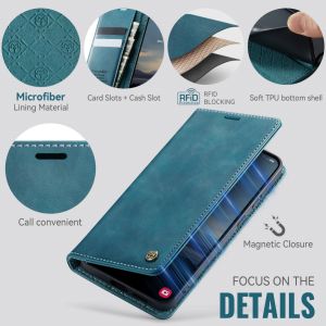 For Samsung Galaxy A06/A07/A08 A17/A18 Case RFID BLOCKING Retro Improved PU Leather Casing Cover Slim Wallet Phone Cases