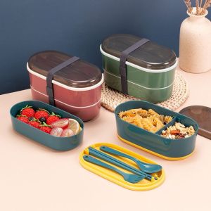 Lunch Box 700ml Free Sendok Kotak bekal Bento Set Kotak Makan Anak