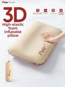 Peir | Self Inflating Neck and Lumbar Support Sponge Pillow for Travel