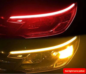 2pcs For Ford Escape 2013-2019 Daytime Running Light Guide Strip Auto LED DRL Daytime Flexible Decorative Ambient Lamp