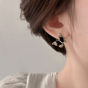 Pianist | Gradient Crystal Design Black Spring Summer Ear Jewelry