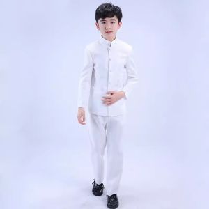 Girls Student Uniform Dress Set Cheongsam Childrens Performance Clothing Qing Dynasty Style Boys Zhongshan Suit Costume