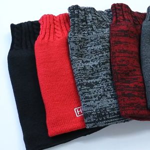 BARBAR Soft Fashion Thickening Ski Motorcycle Scarf Cold-proof Bib Windproof Autumn Winter Scarf Fleece Knitted Scarves Thermal Neck Warmer Snood Cowl Tube