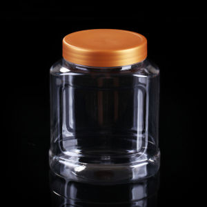 Transparent Sealable Nut Canister Handheld Wide Mouth Bottle for Food Storage Kitchen Opaque Black Lid Fruit And Oats Container