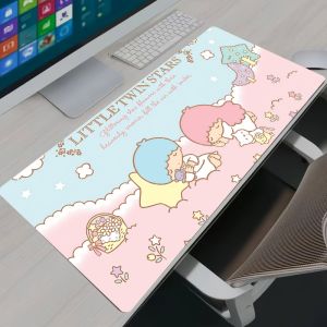 Sanrio | Girls High-value Leather Desktop Mouse Pad Cute My Melody Hello Kitty Printing Large-size Decorative Table Mat Office Mouse Pad