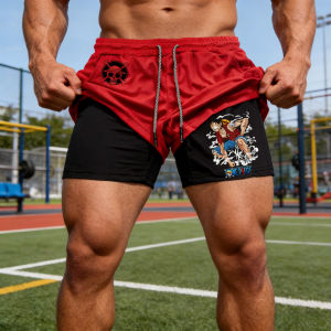 Bandai | 2026 Summer One Piece Official Character Printed Shorts Retro Y2K Anime Beach Shorts Quick-drying Fabric Fitness and Jogging