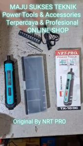NRT-PRO TX 10 DC Cordless Screwdriver 5 Nm Mesin Obeng Baterai Battery Batre 4V HEX 1/4 TX10 TX 10