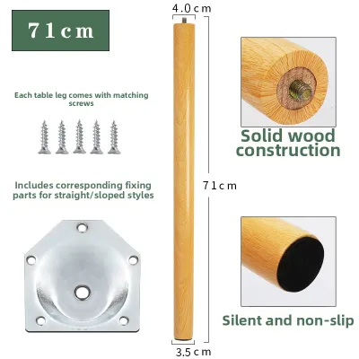 MAIYUQI | Modification Real Wood Table Leg Support