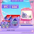 Combo 2 Túi Nước Giặt Xả MaxKleen Hương Huyền Diệu/ Hoa Nắng 3.8kg. 