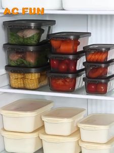 ACFUN Refrigerator Food Keeper Storage Box Leakproof Heatable Sealed Translucent Boxes Vegetable Fruit Fridge Container