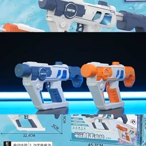 พร้อมส่ง ปืนฉีดน้ําไฟฟ้า ปืนฉีดน้ำแรง ยิงไกล จุเยอะ ปืนฉีดน้ำเด็กสงกรานต์ คลิป ของเล่นสำหรับเด็ก water gun