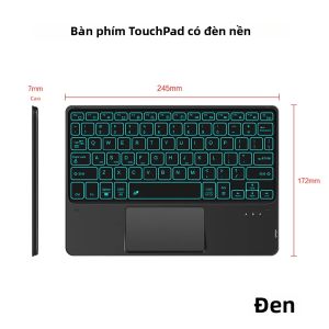 AJIUYU | Bàn Phím Cảm Ứng Không Dây Bluetooth Có Đèn Nền Dành Cho Samsung Galaxy Tab S11 S10 Lite S9 FE S7 S8 S9 A8 A9+ S6 Lite - Bàn Phím Máy Tính Bảng