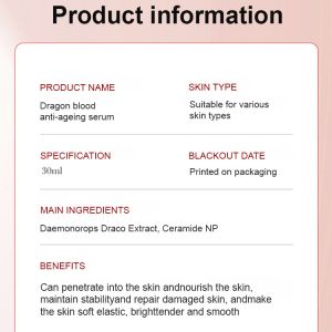 【Age-Reverse Life✨】Lingzhi Dragon Blood Anti-Wrinkle Essence Anti-wrinkle essence Rejuvenating