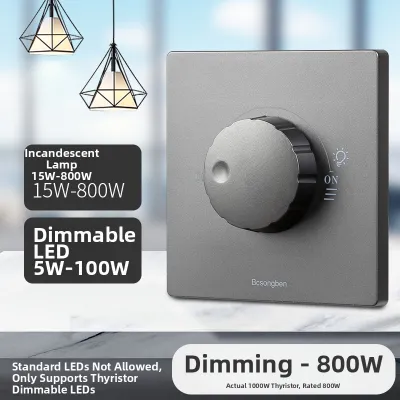 MUZHAN | Universal Dimmer Switch for LED Incandescent Light 450W