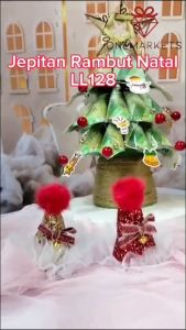 Jepitan Rambut Natal - Aksesoris Pajangan Christmas - Hiasan Rambut LL128