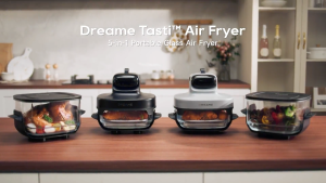 【NEW LAUNCH】Dreame PT60 Tasti Portable Glass Air Fryer - Coating-Free | Chemical-Free | Healthier Low-Oil Cooking High-Temp Steam