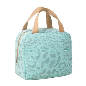Waterproof Outdoor Lunch Bag with Stylish Ink Pattern Perfect for Travel C04
