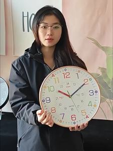 XIANGCAI | Quiet Learning Wall Clock for Childrens Rooms