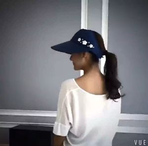 Hat Women Summer Leisure Travel Anti-Ultraviolet Foldable Sunscreen Sun