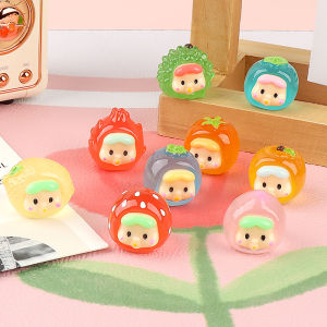 Luminous 3d ผลไม้ เด็กทารก การ์ตูน Diy สีครีม เจลจี้พวงกุญแจตุ๊กตาเรซิ่นอุปกรณ์เสริม < Ne1> เครื่องประดับตกแต่ง