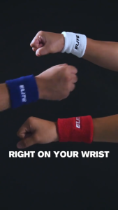 Elite Sports Multi-Sports Stretchable Wristband Basketball Volleyball Tennis Table Tennis Pickleball - Pair