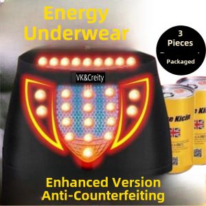 VK Health Ice Silk Boxer Briefs for Men Breathable Magnetic Energy Massage mid Waist Comfortable Antibacterial Mens Underwear