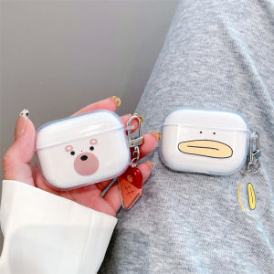 Transparent Protective Case for AirPods pro 2 Cute Soft Shell  Earphone Cover Compatible with 1st And 2nd Generation AirPods