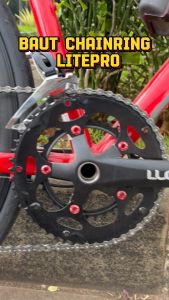 Baut Chainring LITEPRO Double Crank-Crank Dual Screw Bolt Alumunium - 5warna